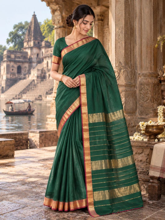 Deep Forest Green Rasta Border