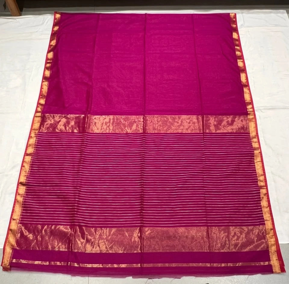 Deep Rani Mangenta Rasta Border