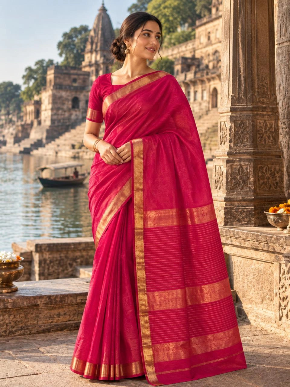 Rani Pink Rasta Border