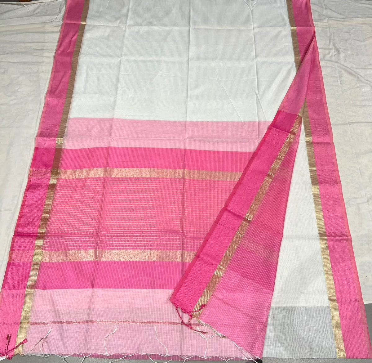 White & Fuschia Pink Classic